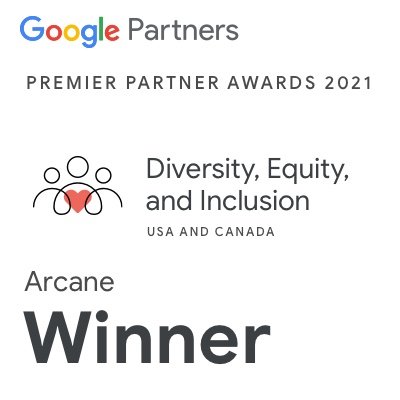 Google Premier Partner Winner 2021 for Diversity, Equity, and Inclusion